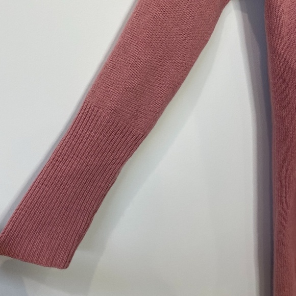 Halogen Pink Front Open Cashmere Blend Cardigan with Pockets - Picture 5 of 7